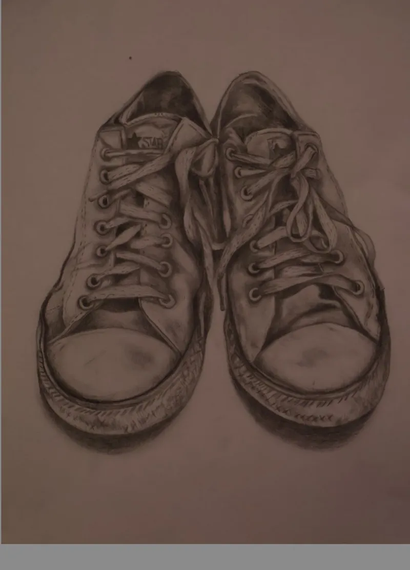 Pencil of Converse Shoes