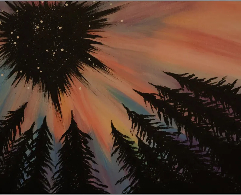 Acrylic Tree Skyline