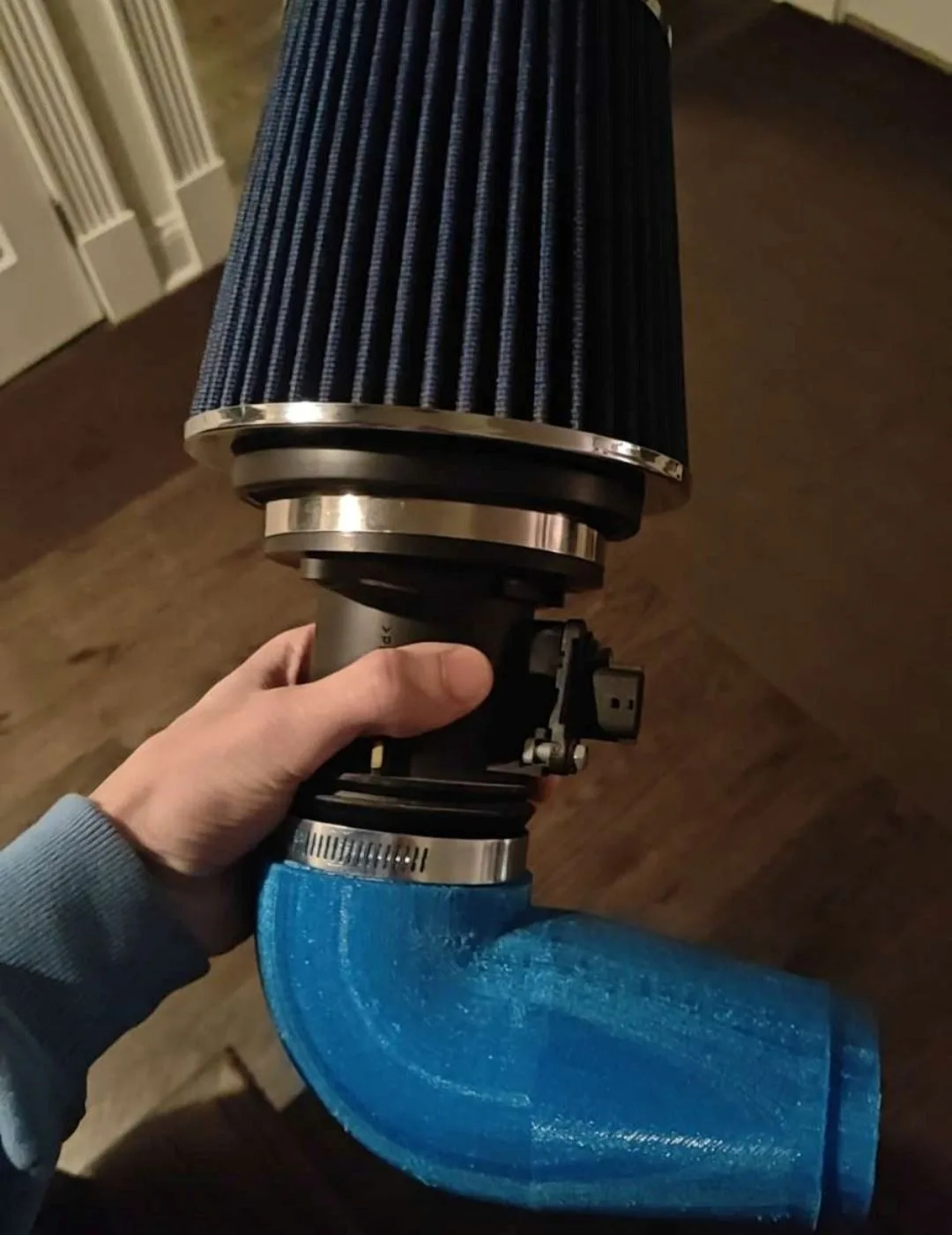 Finished 3D-printed TPU intake inlets